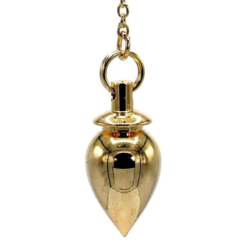 Pendolo in ottone dorato