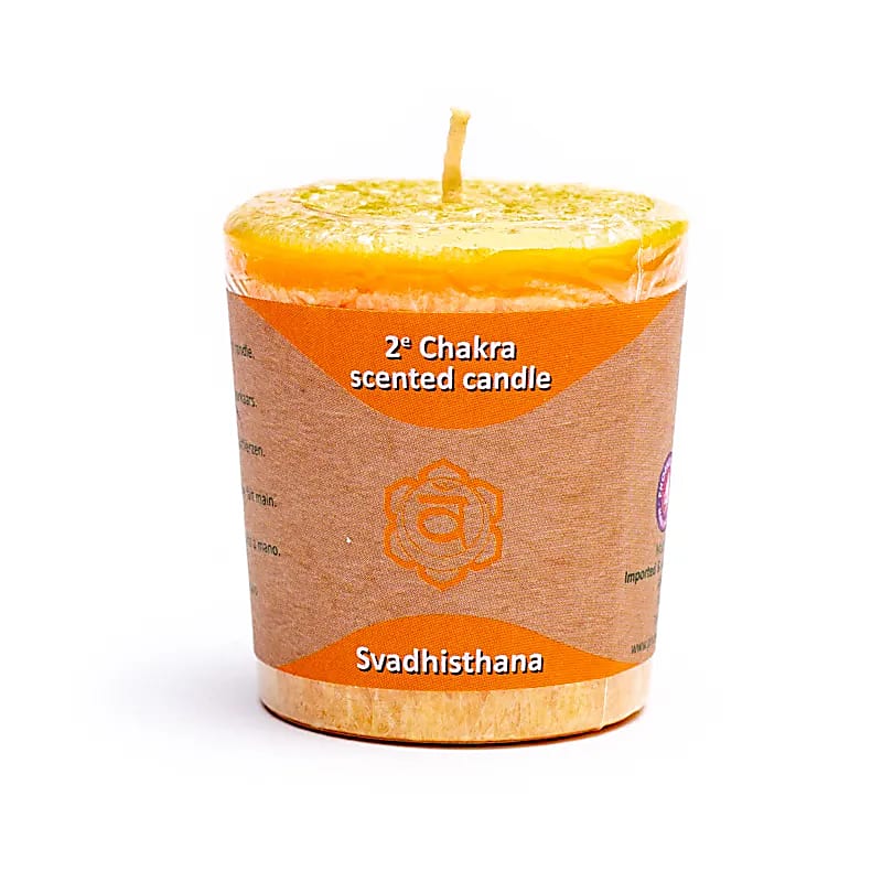 Candela votiva profumata 2° chakra