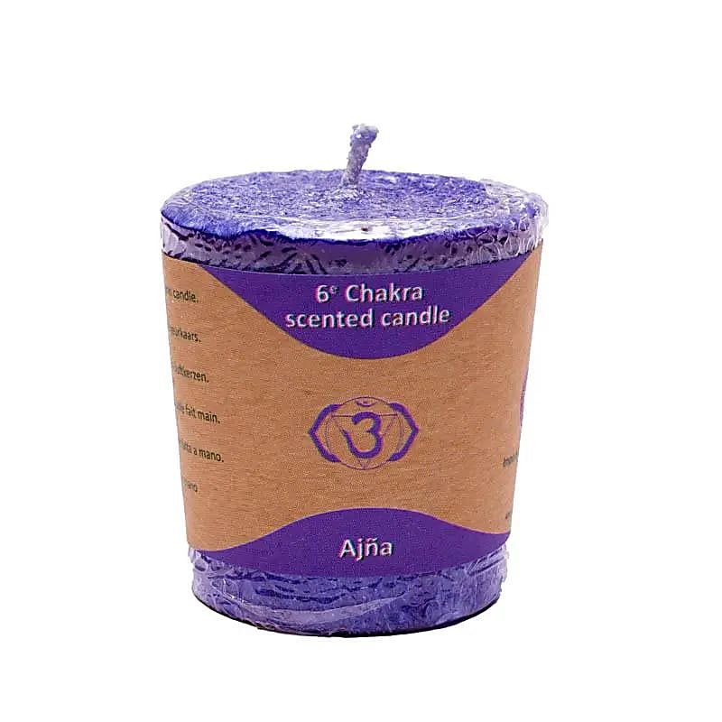 Candela votiva profumata 6° chakra