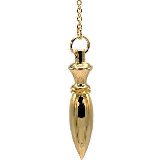Pendolo Karnak in ottone dorato