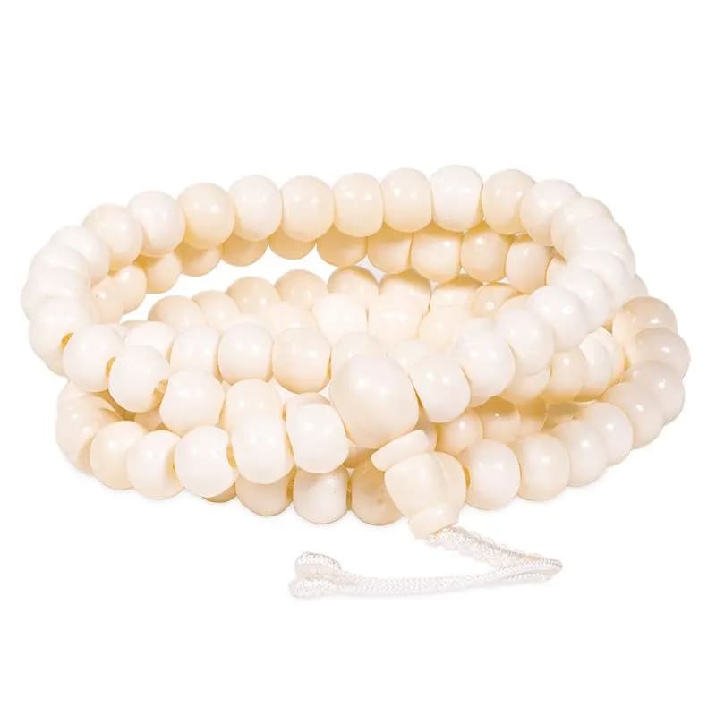 Mala in osso naturale 108 grani