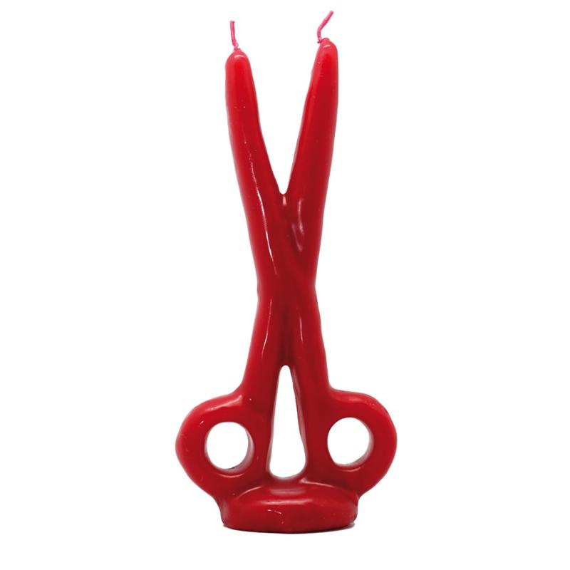 Candela a forma di Forbici