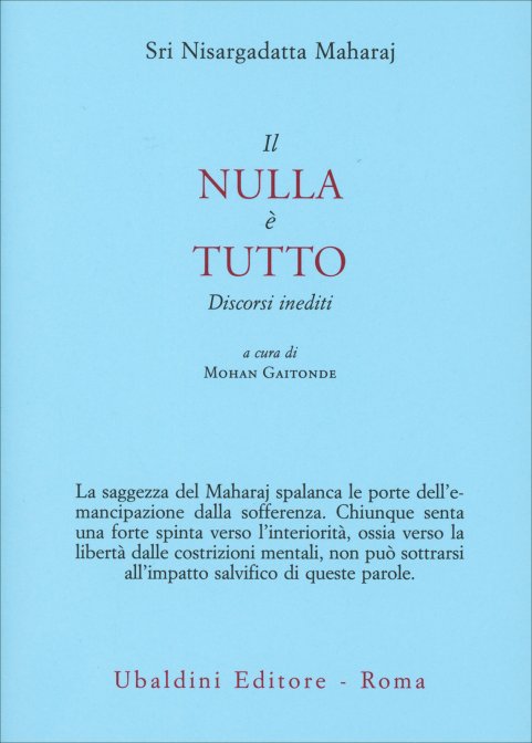 Il Nulla è Tutto - Nisargadatta Maharaj