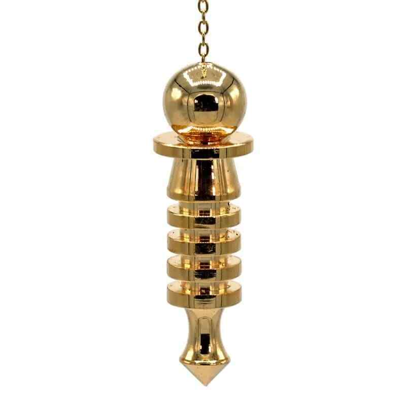 Pendolo in ottone dorato