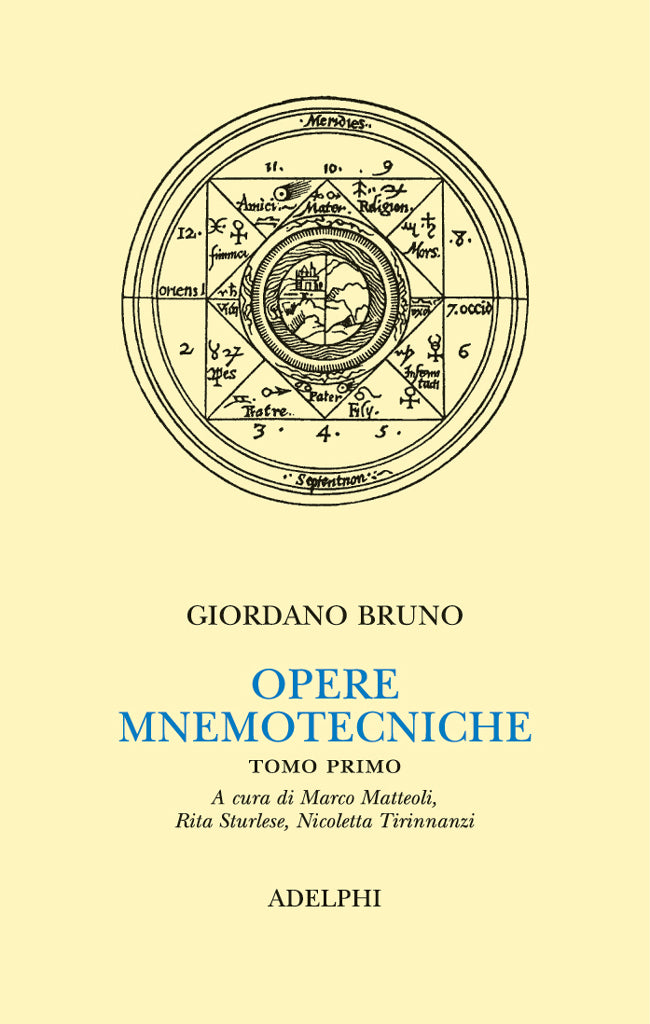 Opere Mnemotecniche. Tomo Primo - Giordano Bruno