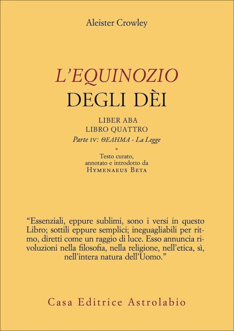 L'Equinozio degli Dèi - Aleister Crowley