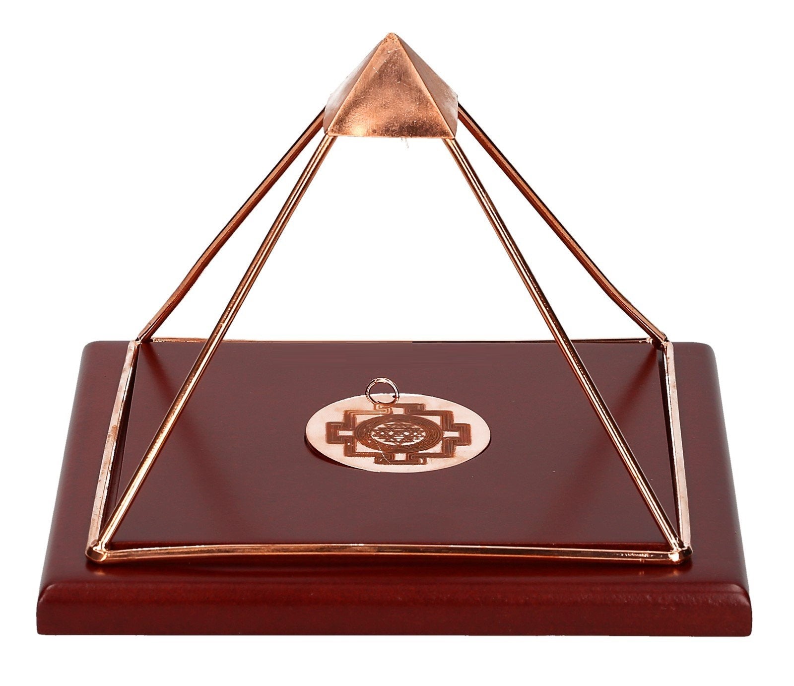 Piramide Nobile “Shri Yantra” con Base di Legno