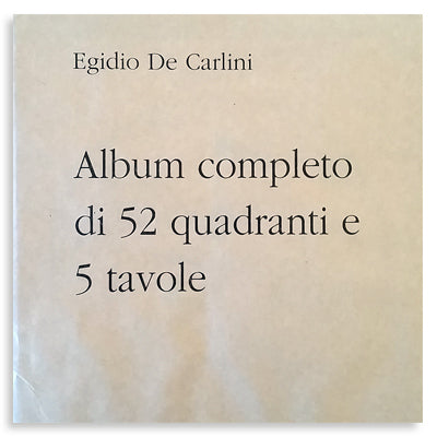 Album Completo di 52 Quadranti e 5 Tavole - Egidio De Carlini